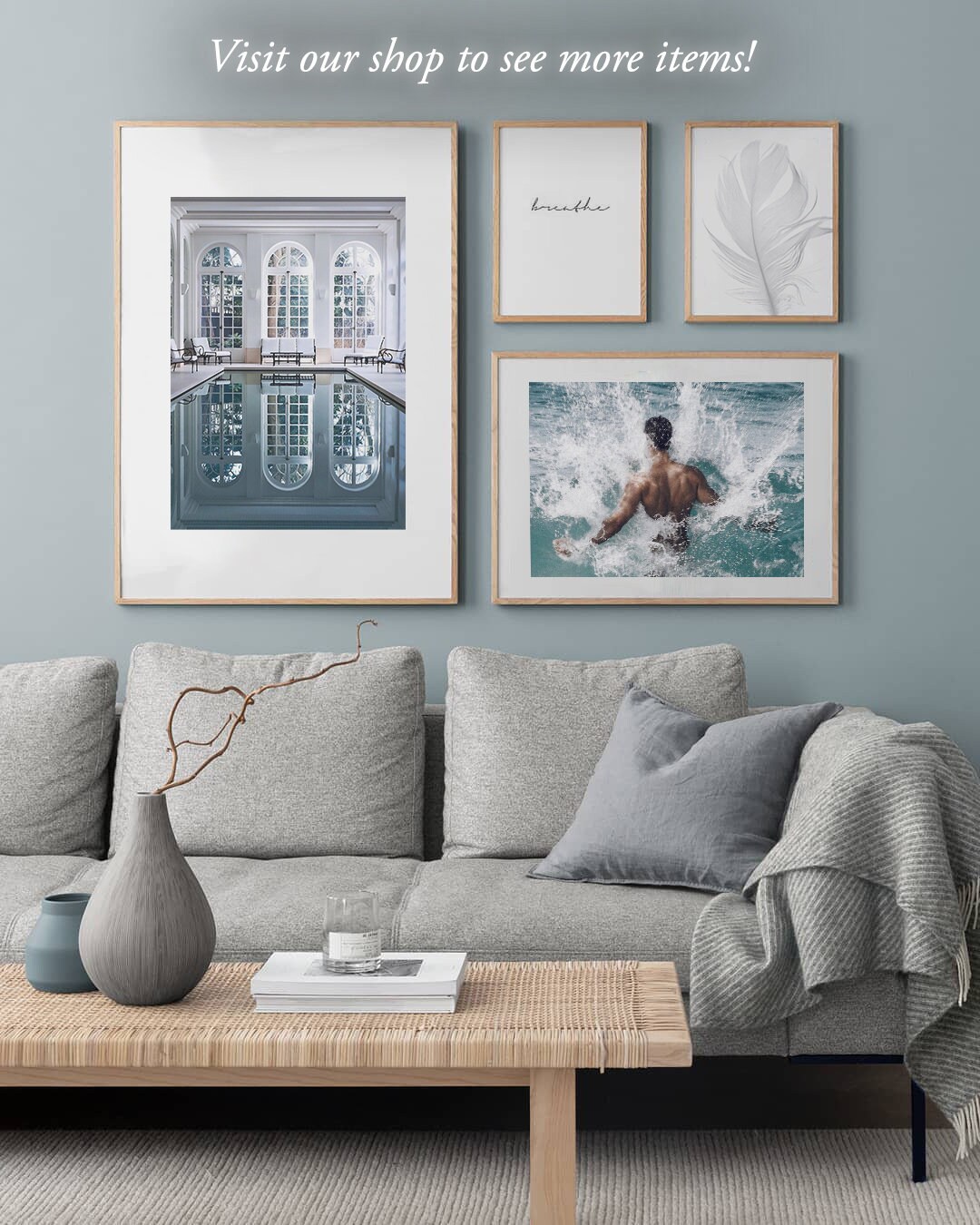 Indoor Pool Print, Architecture Poster, Pool Art, Chic Pool Wall Art ...