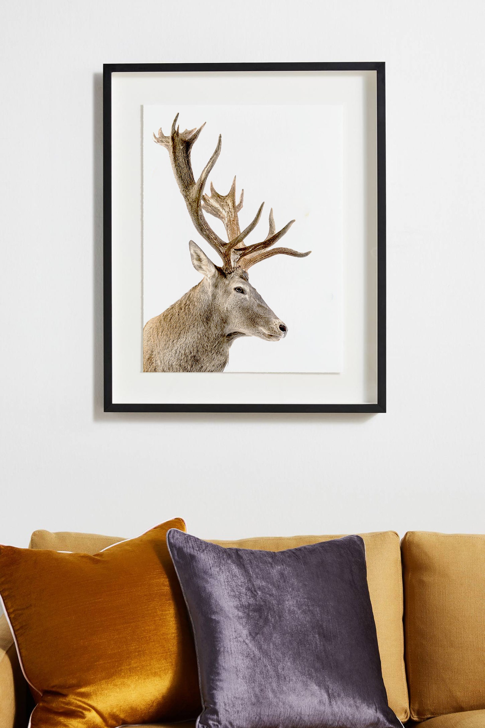 Deer Print Minimalist Deer Poster Black and White Deer Etsy