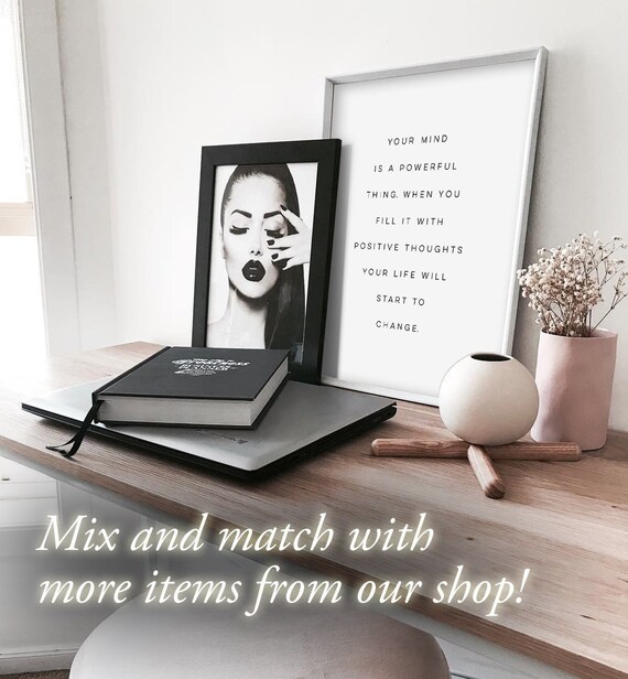 Your Mind Print A Powerful Thing Poster When You Fill It Etsy