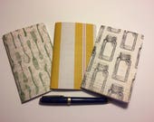 Set of 3 Pocket Sized Traveler 39 s Notebook Inserts quot Vintage Salt Pepper quot