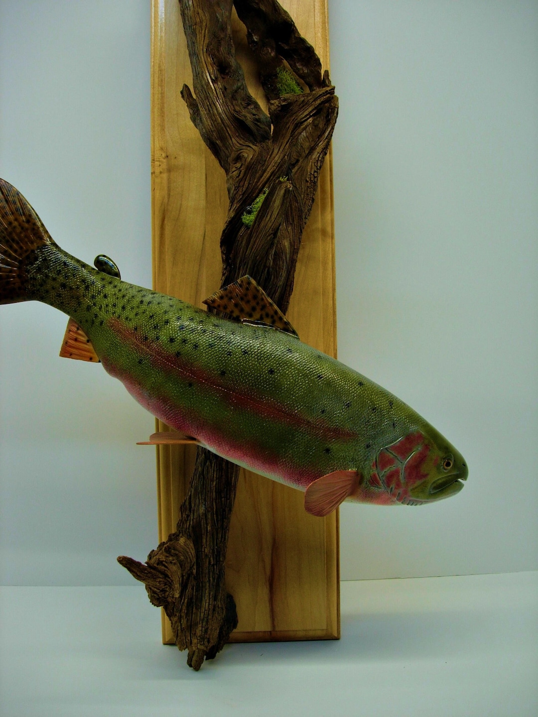 Cutthroat Trout, Trout Mount, Fly Fishing Art, Fish Replica, Carved