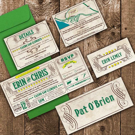 Ticket Style Invitations 6