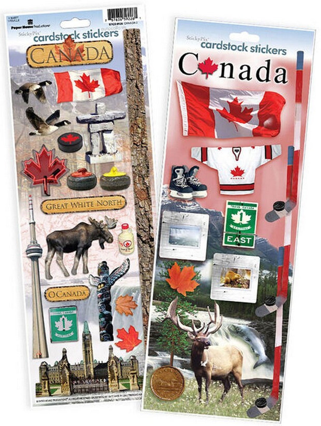 Canada Stickers Montreal Toronto Vancouver Great White Etsy