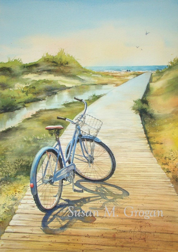 bike on beach