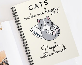 ew people: meowy funny black cat lovers cover lined notebook/ journal/cat gifts  for girls 10 12 years old, 120 blank pages, 6*9 inches, Matte finish  cover.: Publishing, FFH40: 9798685767288: Books 