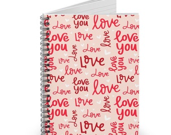 Love you notebook Personalized For boyfriend for girlfriend for husband for wife for partner