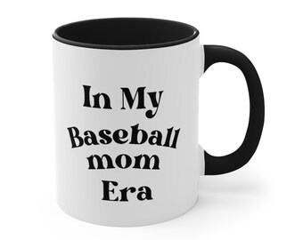 In my baseball mom era mug gift for baseball mom for mom of baseball player baseball practice coach gift idea for Mothers Day