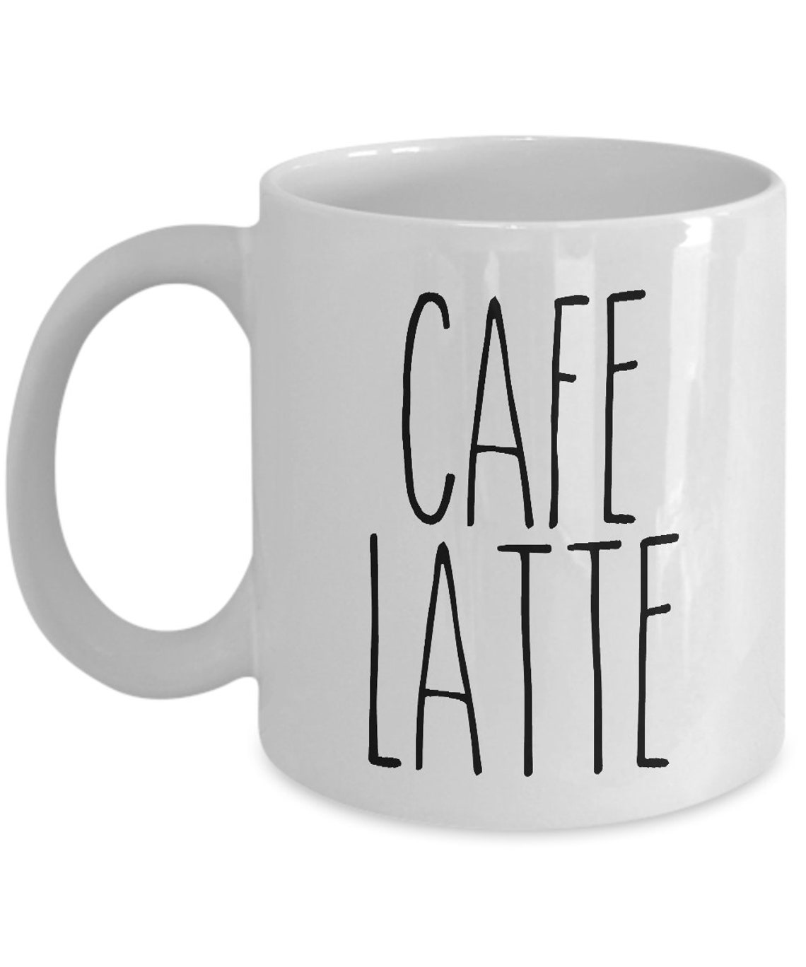 Cafe Latte Mug Cafe Latte Labeled Mug Farmhouse Decor Rae Etsy