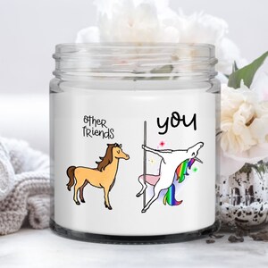 Funny Friends Vanilla Candle - Unique Birthday Gift for Women, other friends you