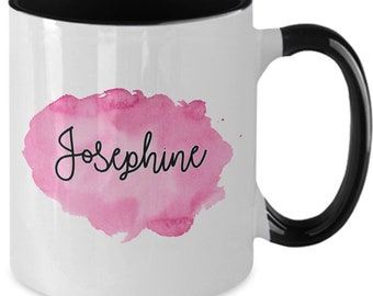 Personalized  name mug watercolor coffee mug Custom name mug Birthday Gifts  for friend