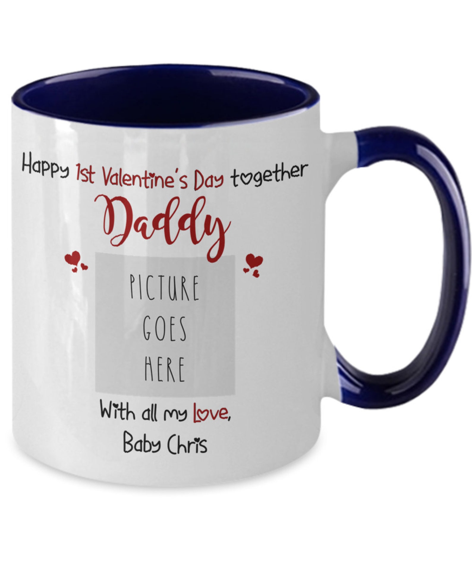 First Valentines together Daddy Gifts for expecting dad Newly | Etsy