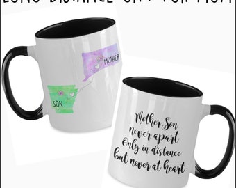 Mug Long Distance Mother Son  Country mug Long distance gift Mother’s Day Gifts Mom Gifts Gift for mother from son gift  for mom