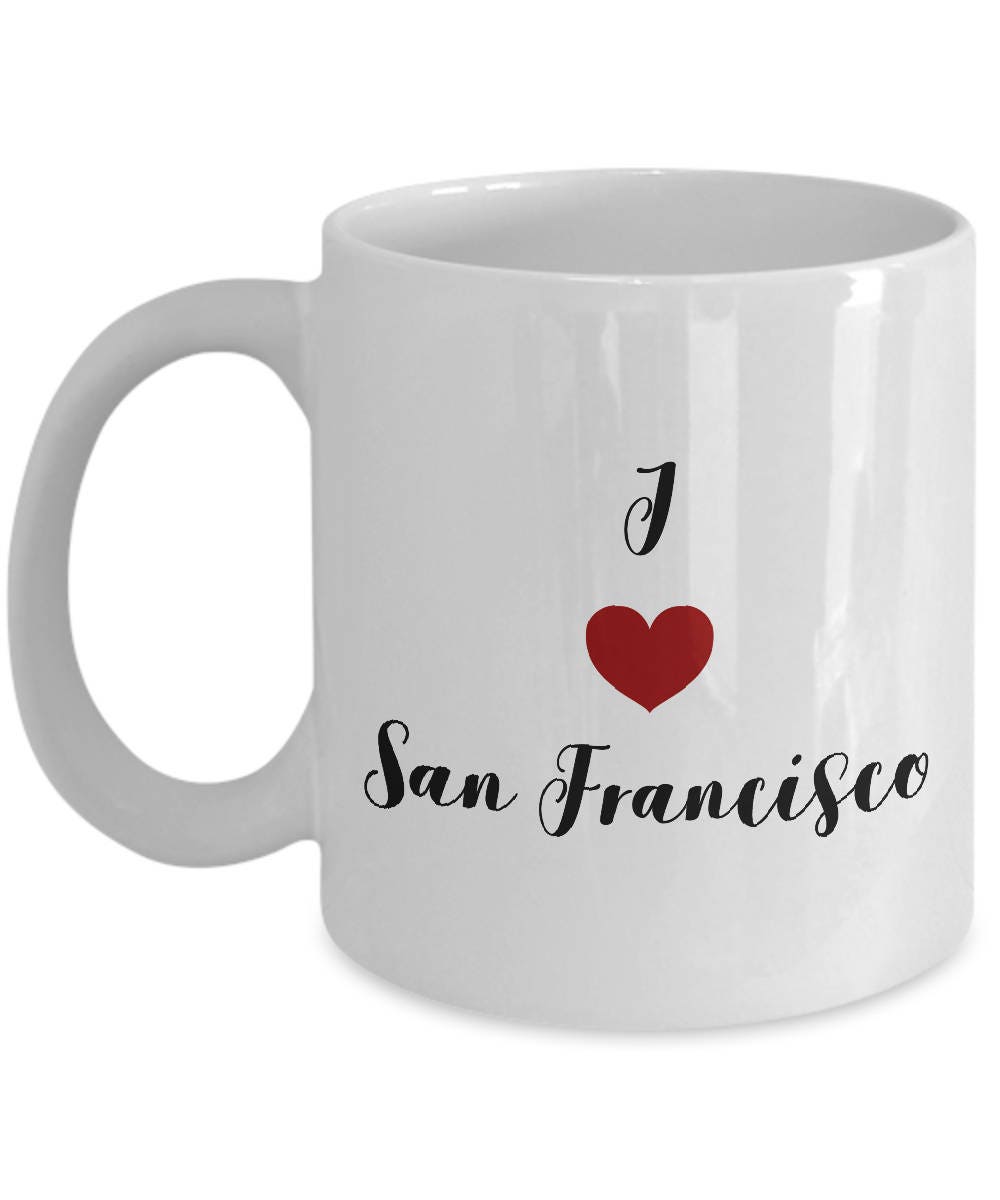 Heart in SF Double Wall Ceramic Travel Mug — San Francisco