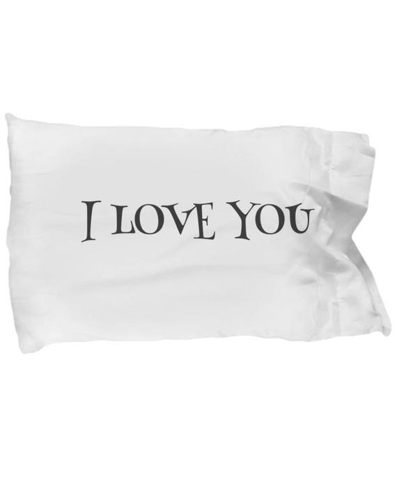 Love Pillow I Love You Pillowcase For Couple I Love You Etsy