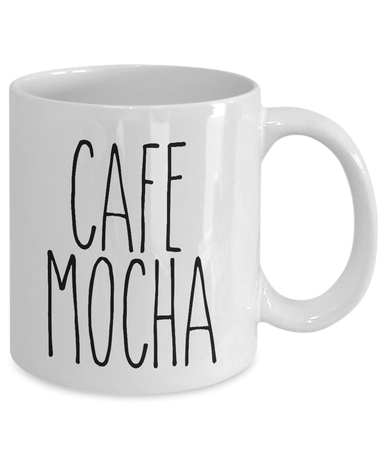 Cafe Mocha Mug Cafe Mocha Labeled Mug Rae Dunn Inspired Etsy