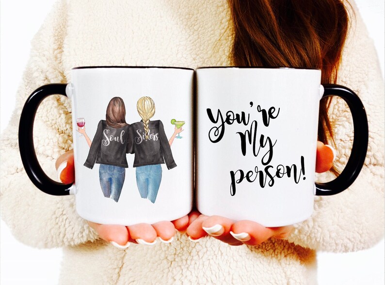 Youre my Person coffe mug Personalized best friends mug Best Friends mug Best friend gift Custom girls mug Besties mug gift for best friend image 1