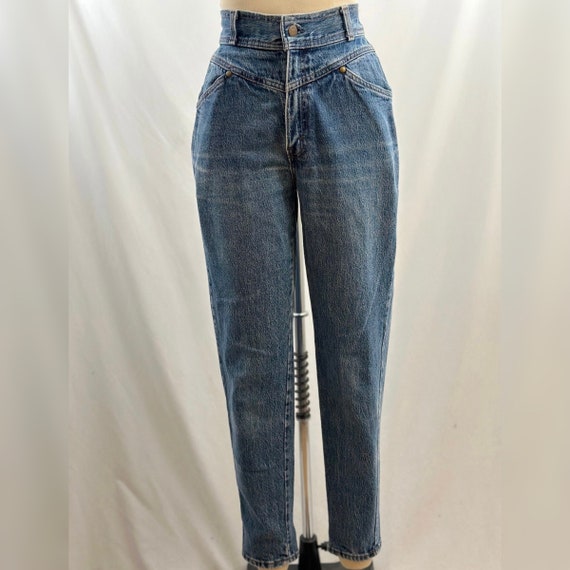 Rare Vintage 80s Levi’s 544 High Rise Yoke Front … - image 1