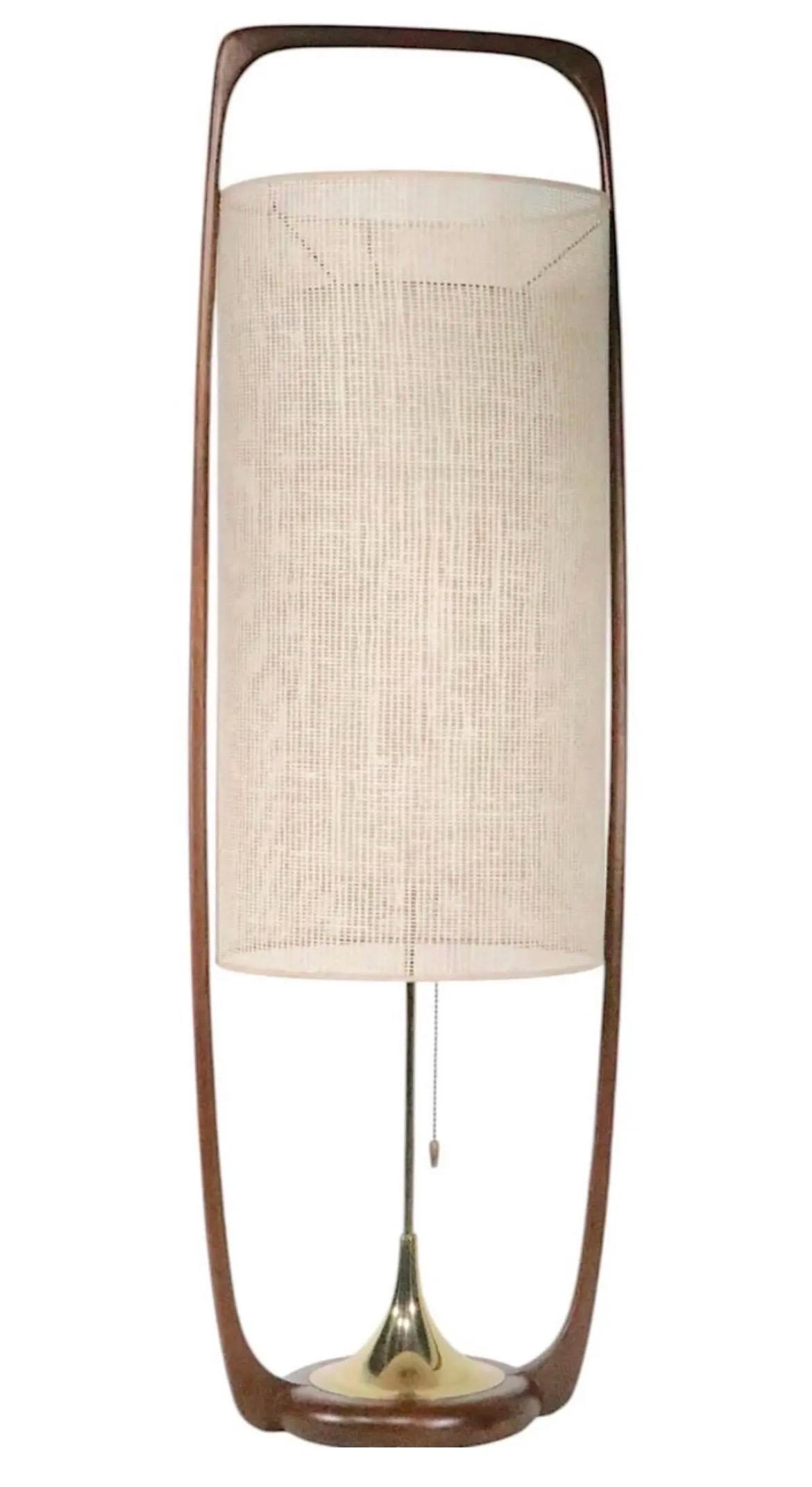 Mid Century Modern Modeline Table Lamp, Design Attributed to
