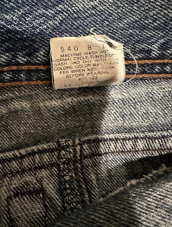 Rare Vintage 80s Levi’s 544 High Rise Yoke Front … - image 7