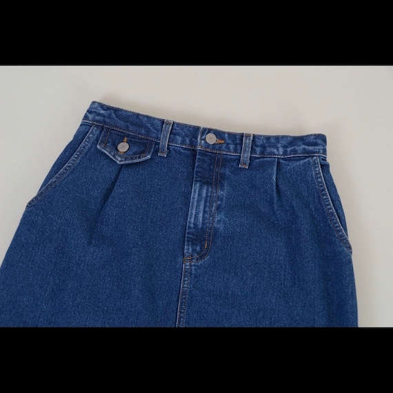 Vintage Denim Maxi Skirt | High Waist Jean Skirt … - image 2