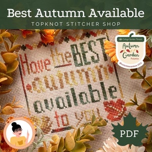Bester verfügbarer Herbst, #AutumnGardenSAL | Kreuzstich Anleitung PDF Sofort Download | TopKnot Stitcher Shop