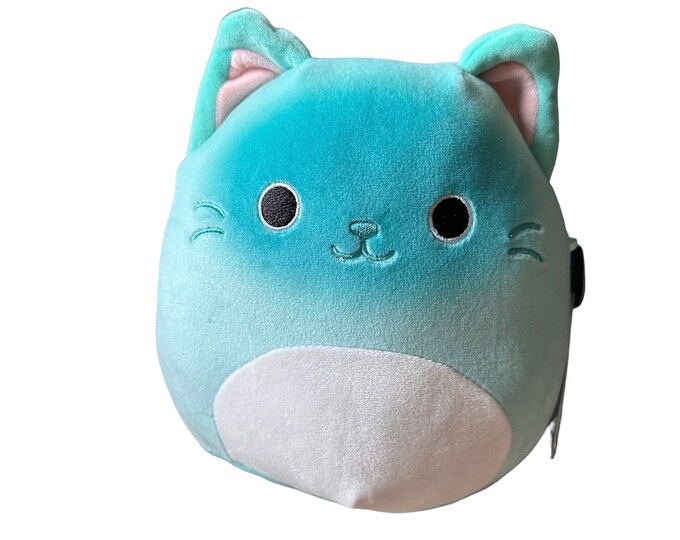 Squishmallow 8 Gigi Orange Tabby Cat With Heart Boba Tea Etsy