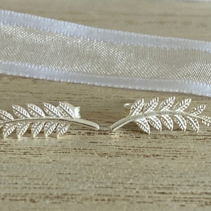 Sterling Silver 925 Leaf Studs, Leaf Stud Earrings, Silver Leaf Earrings, Minimal Leaf Earrings, Minimal Dainty Studs, Tiny Leaf Earrings