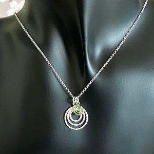 Collana in argento sterling per il 30° compleanno, tre decenni straordinari, collana a 3 cerchi, gioielli personalizzati con pietra portafortuna, regalo per il 30° compleanno, Regno Unito