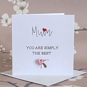 Muttertagskarte - You Are Simply The Best, Besondere Mama Karte, Danke Mama, Neue Mama Karte, Step Mum - Mutter Figur Karte, Uk Shop