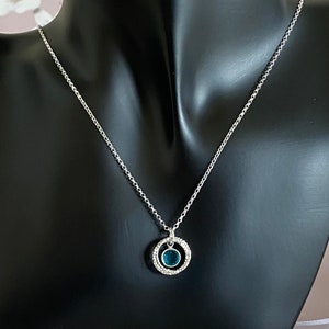 50th Birthday Sterling Silver Necklace, Five Amazing Decades, 5 Circle Necklace, Personalised Birthstone Jewelry, 50th Birthday Gift, UK