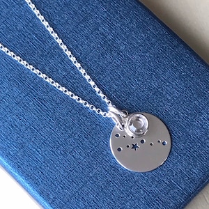 Sterling Silver Taurus Necklace, Taurus Jewellery, Zodiac Jewellery, Zodiac Necklace, Constellation Necklace, Astrology, Zodiac Necklace, UK