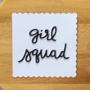 Friend Card, BFF Card, To my BFF, Friendship Card, Girl Squad Card, Girl Pal, Bestie Card, 3D Foam Wording Card, Uk shop