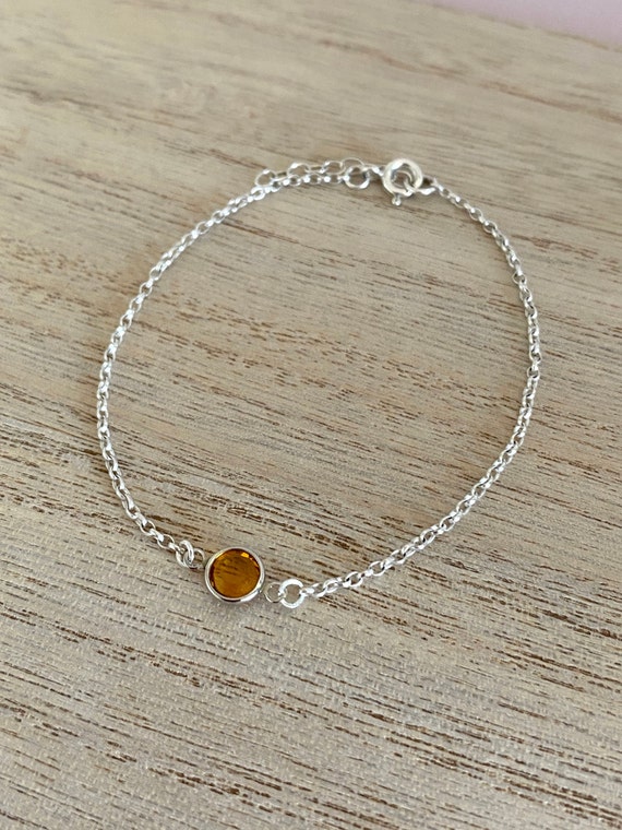 Topaz birthstone shop bracelet
