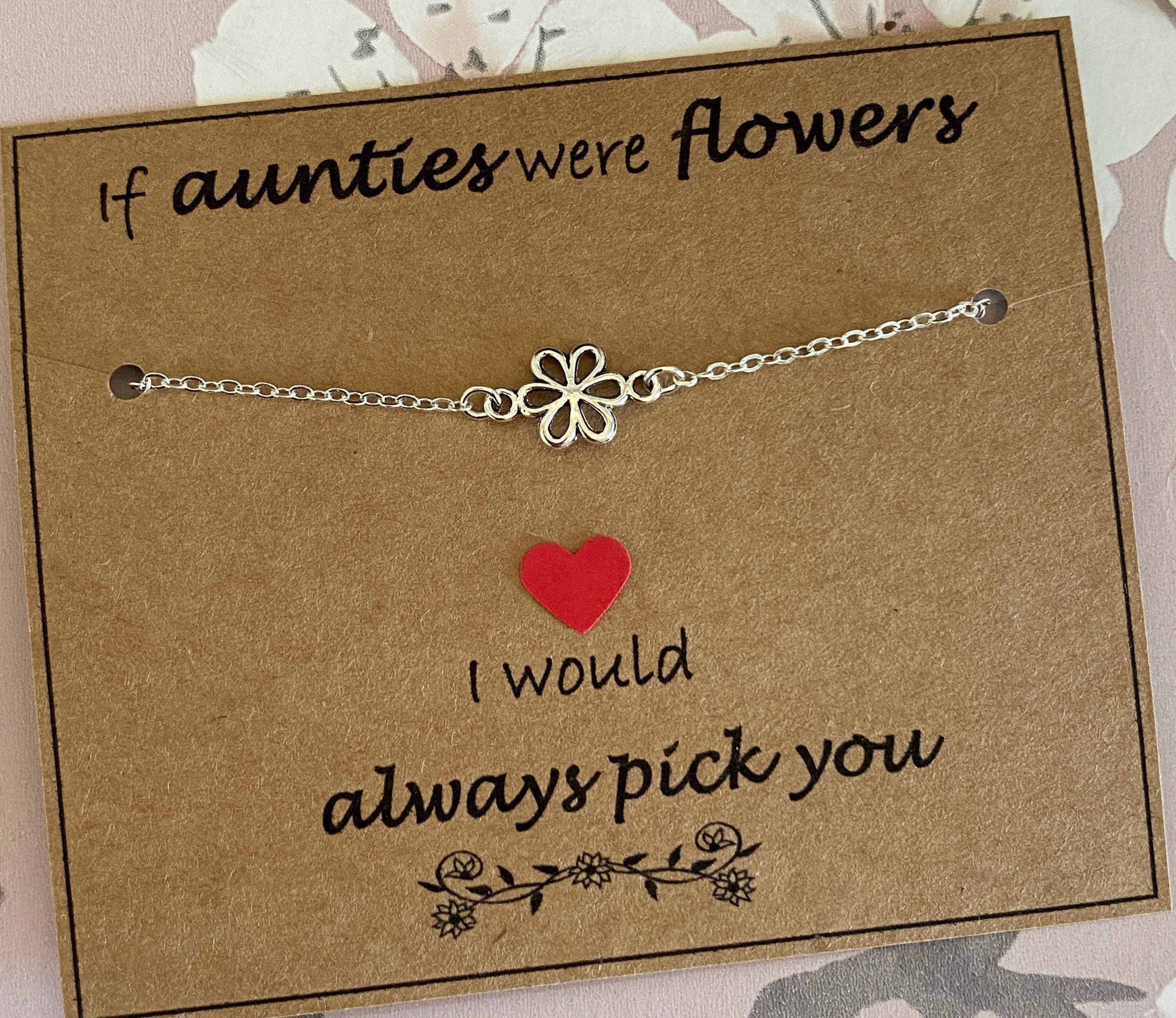 Dios Designs Simple Wish Bracelet -Aunties Like You are Precious and Few  Choice of White Card, Kraft Card, Gold or Rose Gold Foil DD1050 (Gold Foil)  : Amazon.co.uk: Everything Else