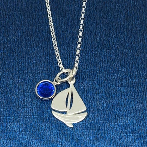 Colar de barco em prata esterlina, joias oceânicas, colar de barco à vela, presente náutico, presente para viajantes, presente para ela, melhor amiga, loja no Reino Unido