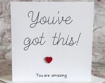 You've Got This Card, Good Luck Card, You Can Do It: aanmoedigingskaart, sollicitatiegesprek, nieuwe baan, examens, rijtestkaart, Britse winkel
