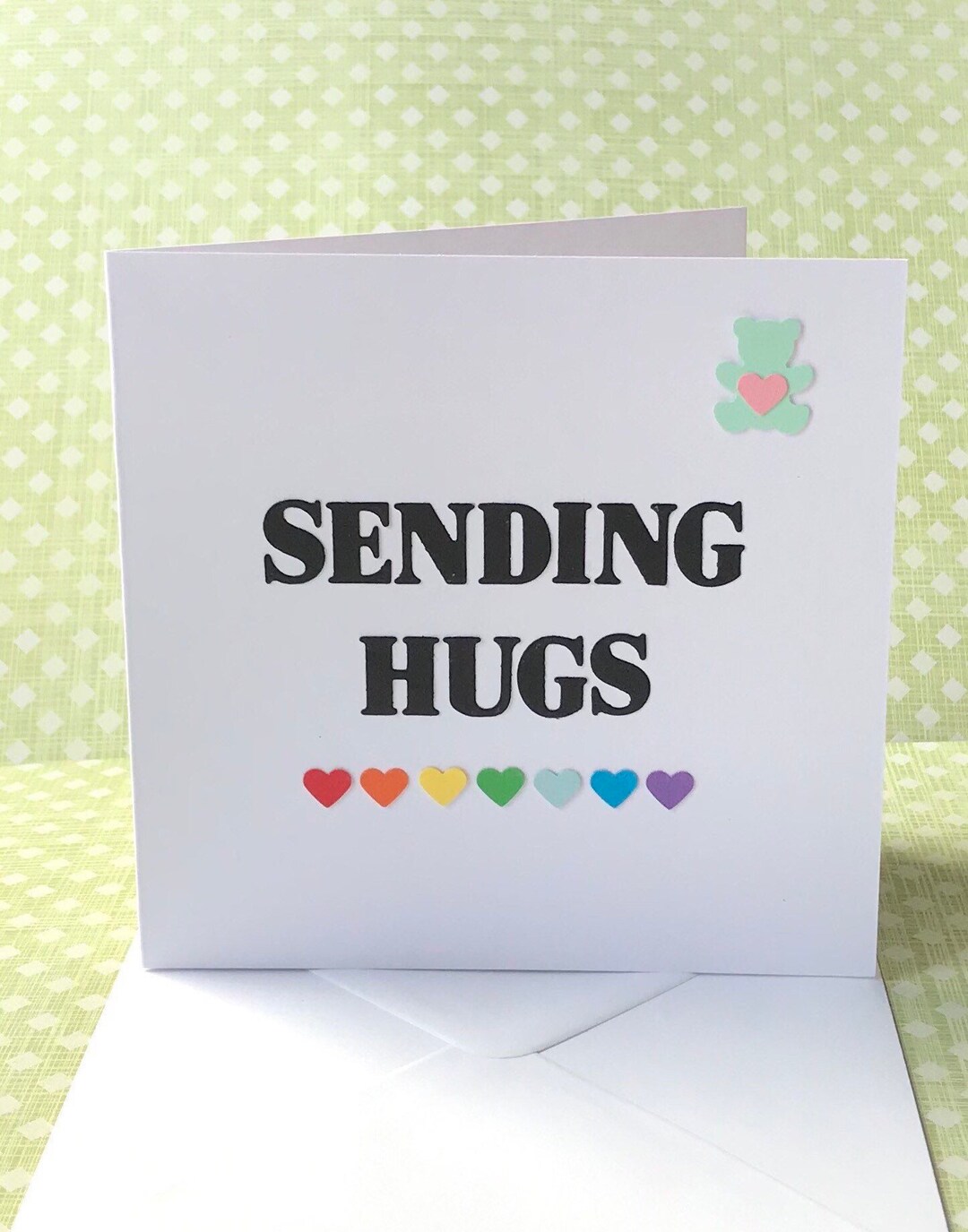 Sending Hugs Card Hug Card for a Loved One Thinking of You - Etsy