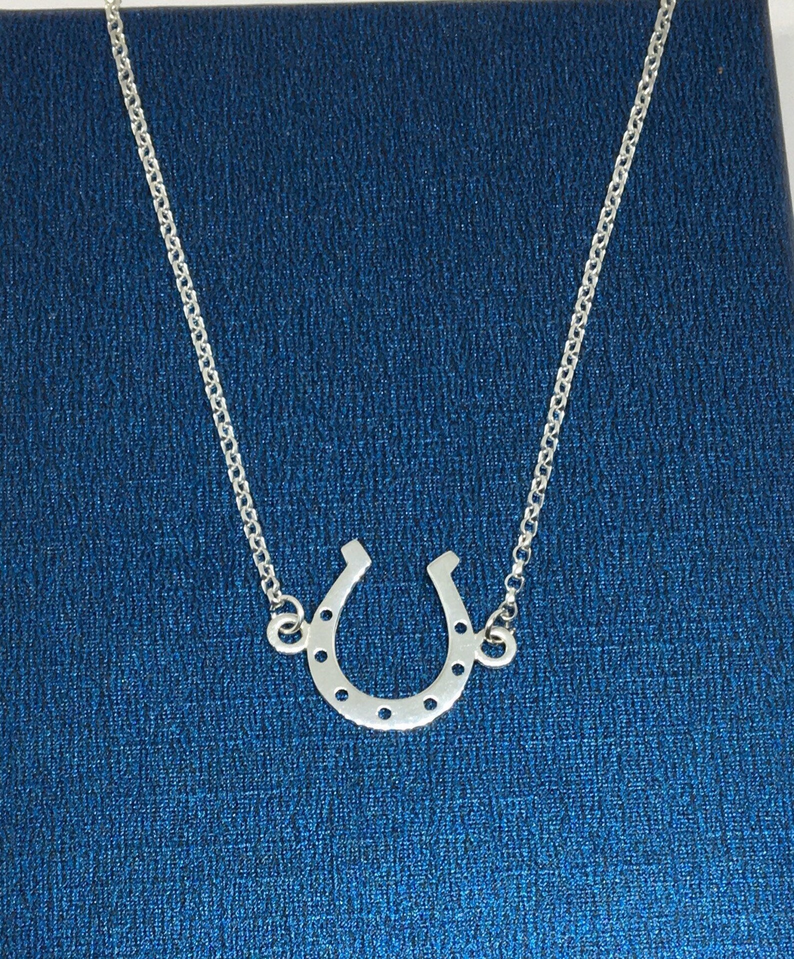 Ciondolo Testa Di Cavallo In Oro Vintage Su Catena, Collana Con - Foto 6