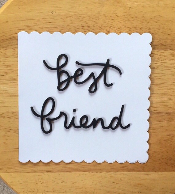 Najlepsza Karta Przyjaciela Bff Karty Do Mojego Bff Karta Etsy
