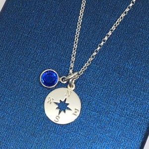 Sterling Silver Compass Necklace, Compass Necklace, Compass Charm, Compass jewelry, Silver Compass, Birthday Gift, Graduation Gift, Uk shop