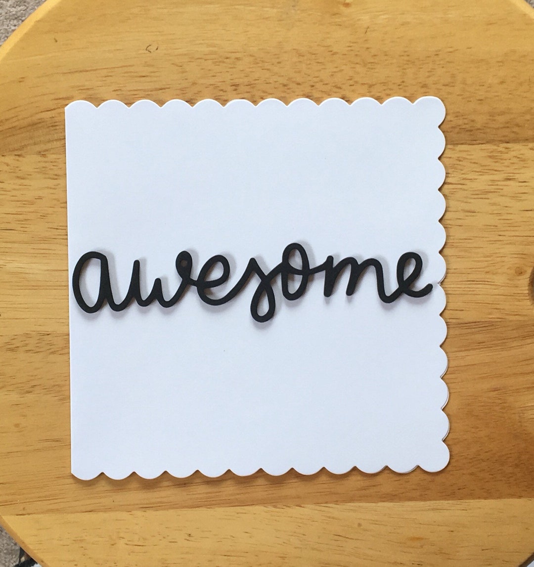 Awesome Greetings Card, You Are Awesome, Encouragement Card, Card for ...