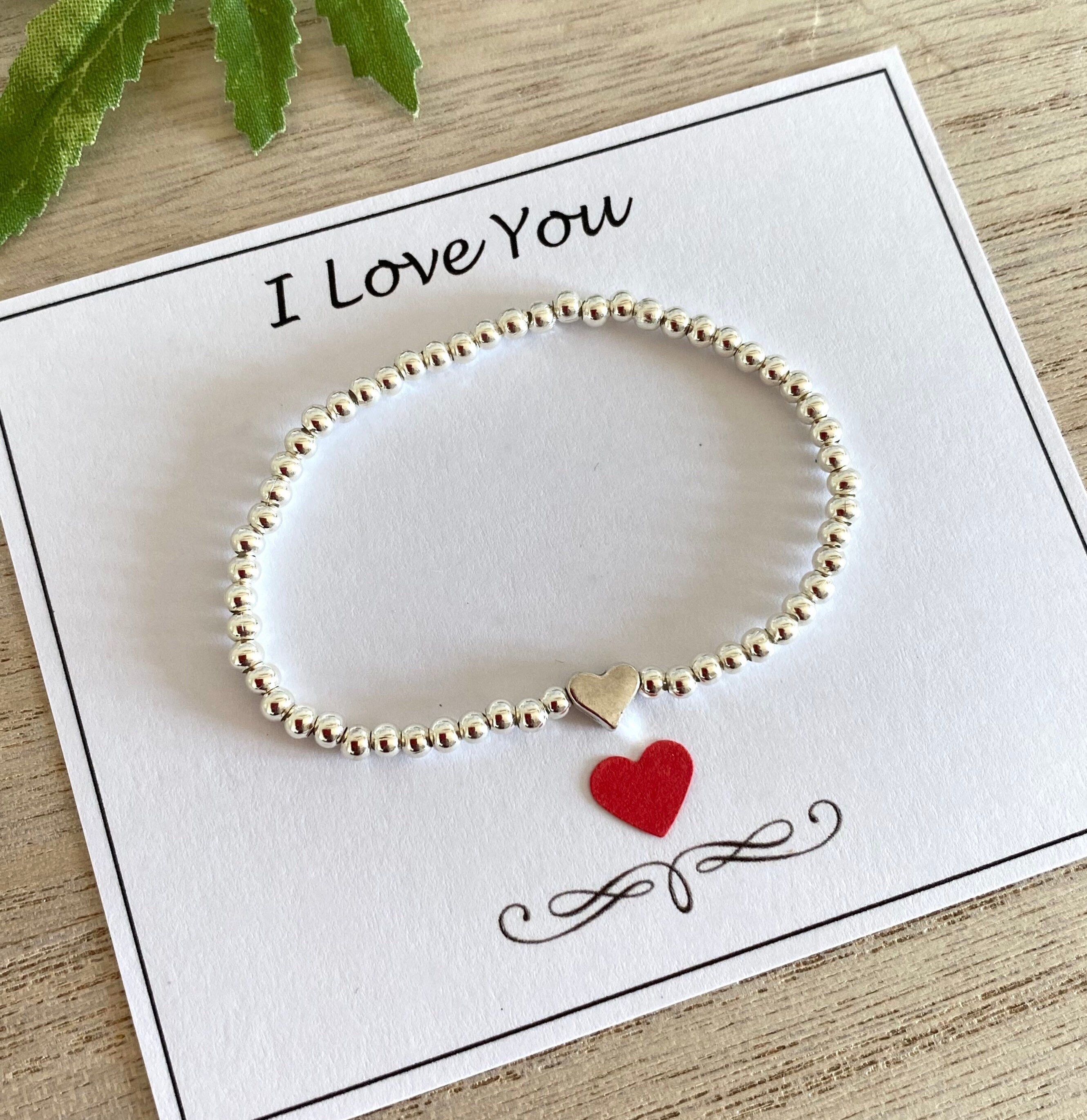 I love you bracelet for her Clearance