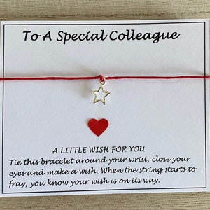 Kollege Wunscharmband, Geschenk für Freund, Geschenk für einen Kollegen, Sorry You Are Leaving Geschenk, UK Shop
