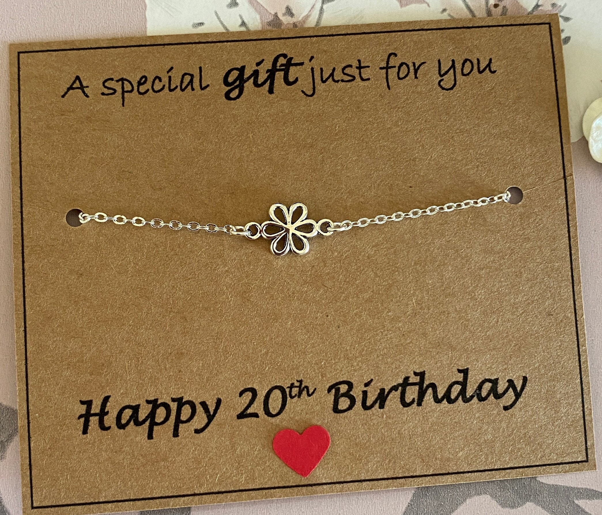 Happy 20th Birthday, 20th Birthday Gifts for Women, 20 Birthday Card, 20  Years Old, 20th Daughter Gift, Born in 2001, 20th Friend Gift 