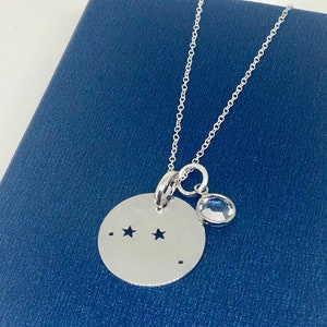 Sterling Silver Aries Necklace, Aries Jewellery, Zodiac Jewellery, Zodiac Necklace, Constellation Necklace, Astrology, Zodiac Necklace, UK