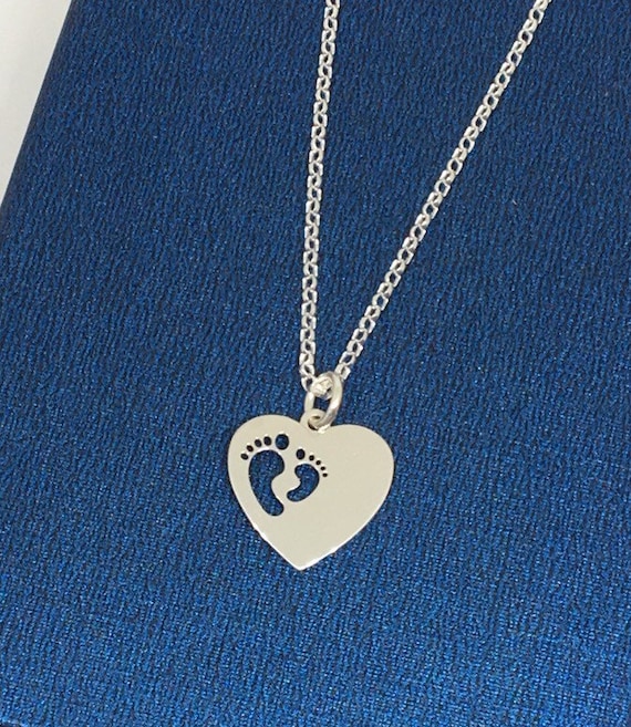 baby feet necklace charm