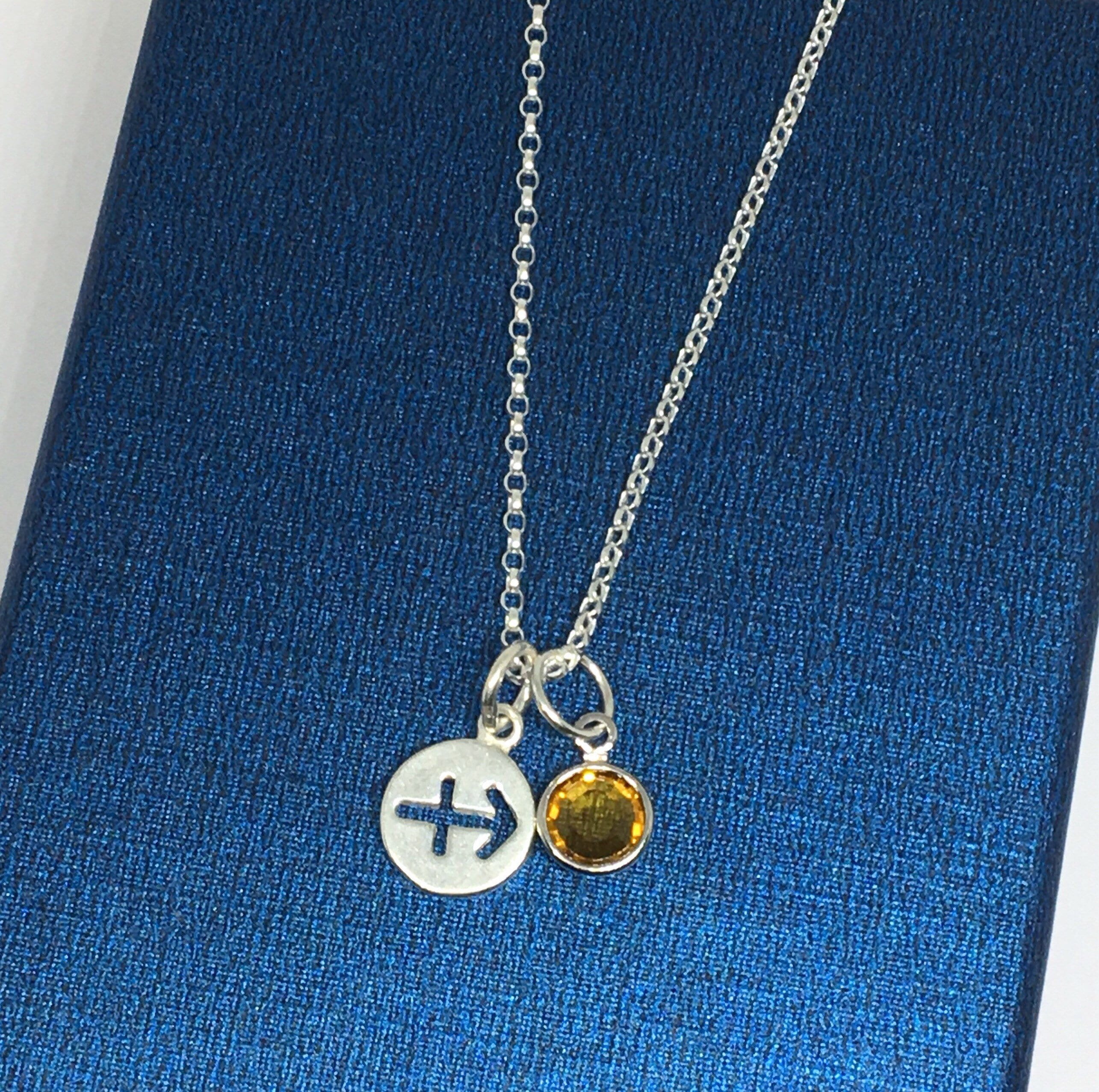 Sterling Silver Sagittarius Necklace 