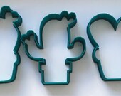 Cactus succulent in a pot cookie cutters