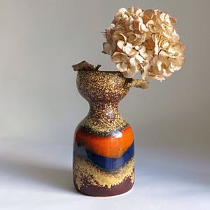 Vintage fat lava vase Dümler Breiden, WGP Keramik Vase, 60s mid century vase, west German pottery vase, Modernist mid century ceramic vase