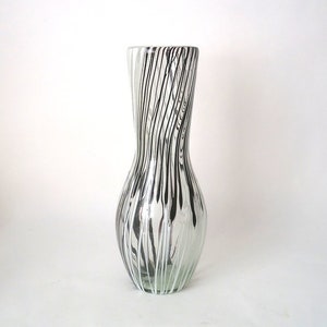 XL Murano glass vase, handmade art glass vase, hand-blown Murano glass vase
